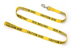 caution dog leash