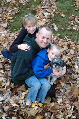 dad kids dog