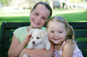 girls puppy